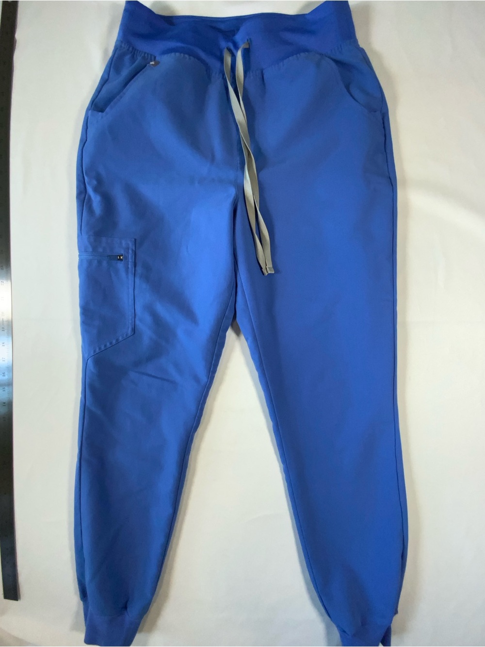 Figs Women Ceil Blue Drawstring Zamora joggers